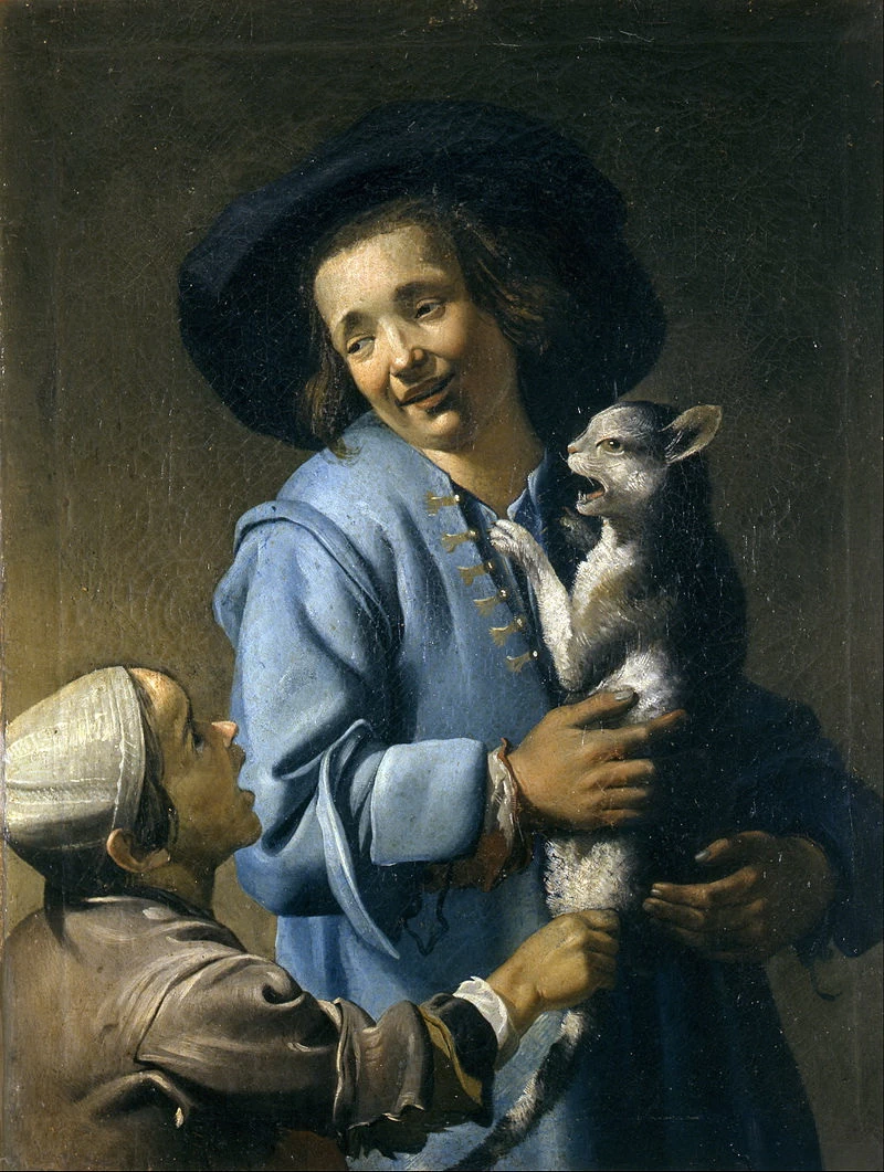 Ragazzi che giocano con il gatto